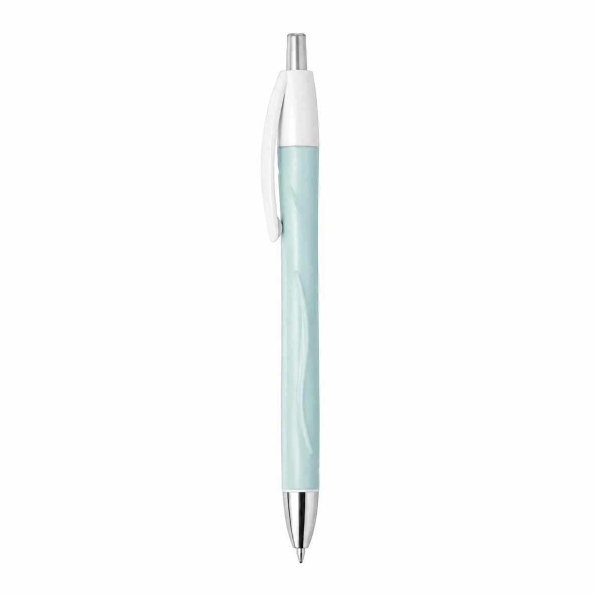 Bolígrafo retráctil azul claro con punta fina de 0.7mm