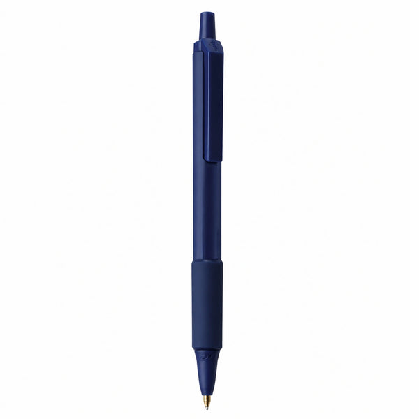 Bolígrafo retráctil azul oscuro punta fina 0.7 mm