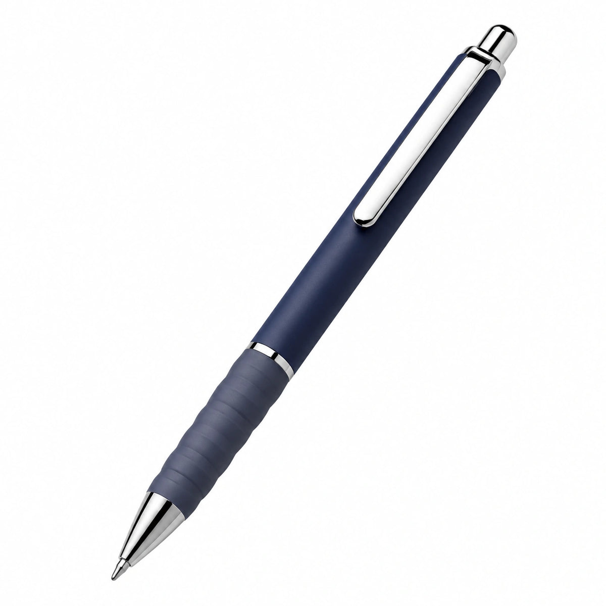 Bolígrafo Retráctil Ergonómico Azul Marino