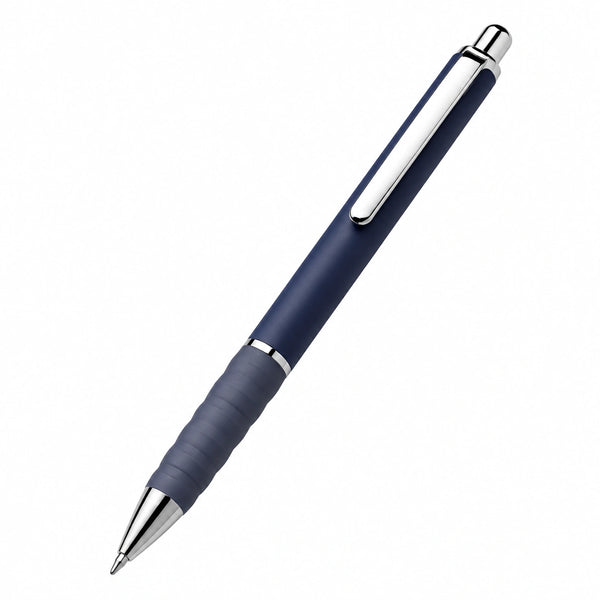 Bolígrafo Retráctil Ergonómico Azul Marino