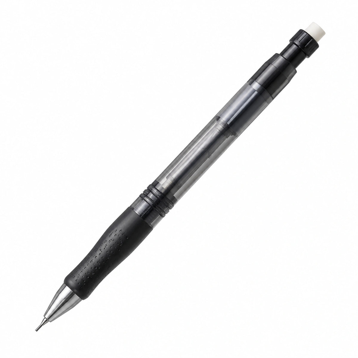Portaminas Ergonómico 0.5mm Negro y Transparente