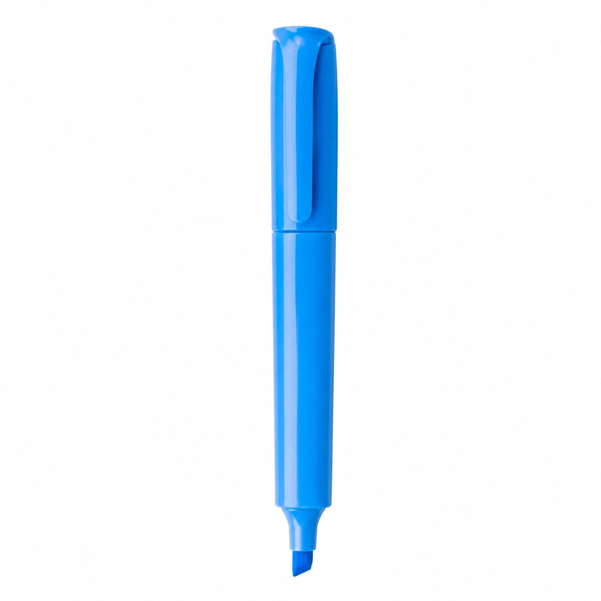 Marcador Resaltador Azul Punta Biselada 4mm