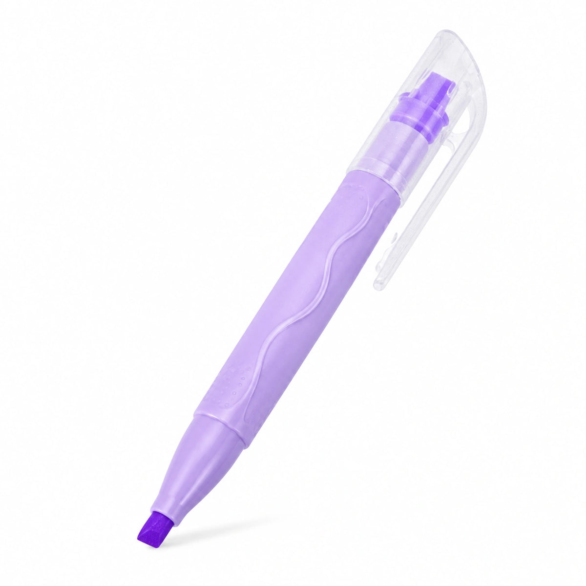 Resaltador Morado con Punta Biselada