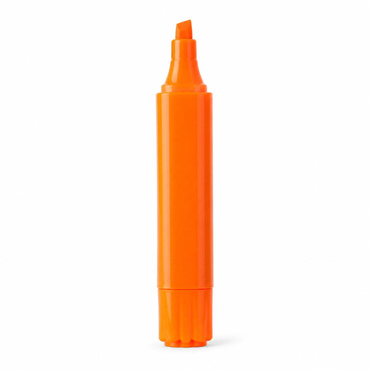 Marcador Fluorescente Naranja con Punta Biselada