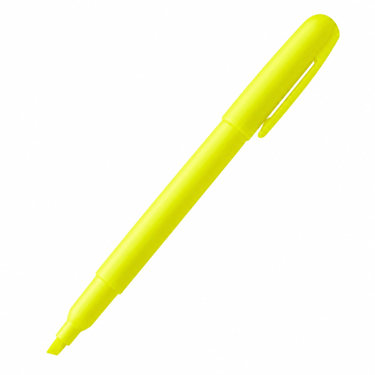 Rotulador Resaltador Amarillo Fluorescente con Punta de Cincel